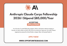 Anthropic Claude Corps Fellowship 2026