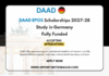 DAAD EPOS Scholarships 2027-28