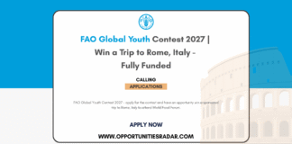 FAO Global Youth Contest 2027