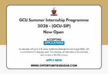 GCU Summer Internship Program 2026