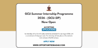 GCU Summer Internship Program 2026