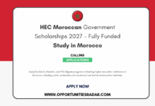 HEC Moroccan Government Scholarships 2027 – Fully Funded HEC Moroccan Government Scholarships 2027