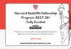 Harvard Radcliffe Fellowship Program 2027