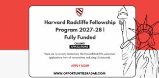 Harvard Radcliffe Fellowship Program 2027