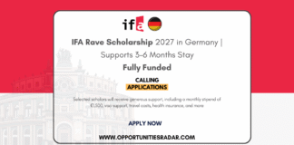 IFA Rave Scholarship 2027 in Germany