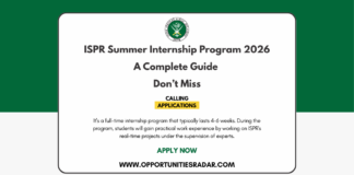 ISPR Summer Internship Program 2026