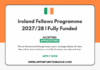 Ireland Fellows Programme 2027