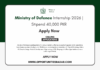Ministry of Defence Internship 2026