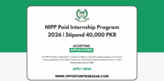 NIPP Paid Internship Program 2026
