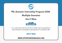 PEL Summer Internship Program 2026