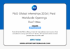 P&G Global internships 2026