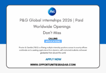 P&G Global internships 2026