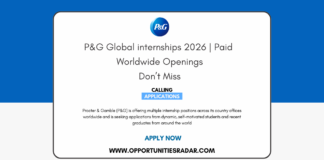 P&G Global internships 2026
