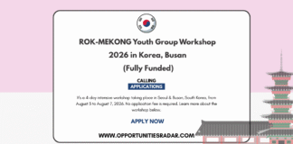ROK-MEKONG Youth Group Workshop 2026