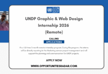 UNDP Graphic & Web Design Internship 2026 (Remote) UNDP Graphic & Web Design Internship 2026 (Remote)