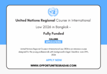 United Nations Regional Course in International Law 2026
