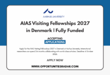 AIAS Visiting Fellowships 2027 in Denmark | Fully Funded AIAS Visiting Fellowships 2027