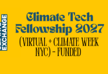 Climate Tech Fellowship 2027