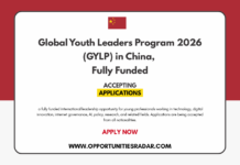 Global Youth Leaders Program 2026