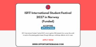 ISFiT International Student Festival 2027 in Norway (Funded)