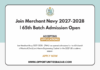 Join Merchant Navy 2027-2028