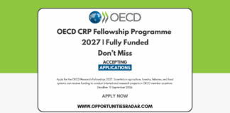 OECD CRP Fellowship Programme 2027