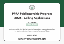 PPRA Paid Internship Program 2026 – Calling Applications PPRA Paid Internship Program 2026
