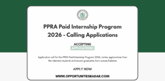 PPRA Paid Internship Program 2026