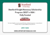 Stanford Knight Hennessy Scholarship 2027