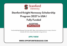 Stanford Knight Hennessy Scholarship 2027 in USA | Fully Funded Stanford Knight Hennessy Scholarship 2027