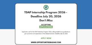 TDAP Internship Program 2026