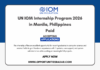 UN IOM Internship 2026