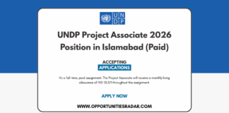 UNDP Project Associate 2026