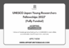 UNESCO Japan Young Researchers Fellowships 2027