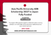 Asia Pacific University ADB Scholarship 2027