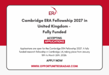 Cambridge ERA Winter Fellowship 2027 in United Kingdom – Fully Funded Cambridge ERA Winter Fellowship 2027