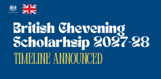 Chevening Scholarship 2027-28 Application Timeline