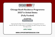 Chicago Booth Residence Programme 2027 in USA (Fully Funded) Chicago Booth Residence Programme 2027