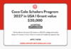 Coca Cola Scholars Program 2027