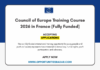 Council of Europe Training Program 2026