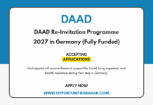 DAAD Re-Invitation Programme 2027