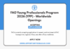 FAO Young Professionals Programme 2026