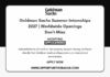 Goldman Sachs Summer Internships 2027