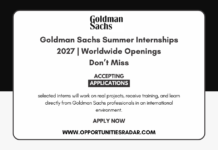Goldman Sachs Summer Internships 2027