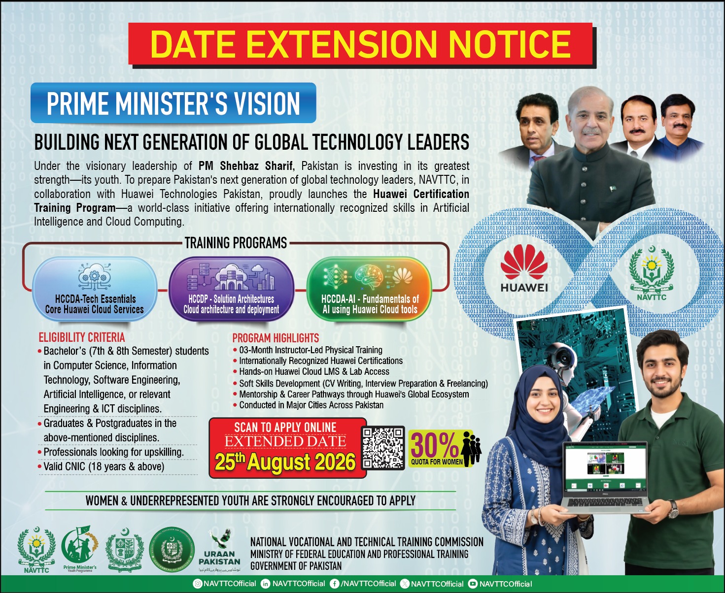 Huawei Certification Training Program 2026 in AI and Cloud Computing Huawei training program