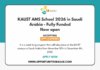 KAUST AMS School 2026 in Saudi Arabia