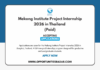 Mekong Institute Project Internship 2026