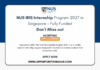 NUS IRIS Internship Program 2027