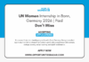 UN Women Internship in Germany 2026