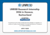 UNRISD Research Internship 2026